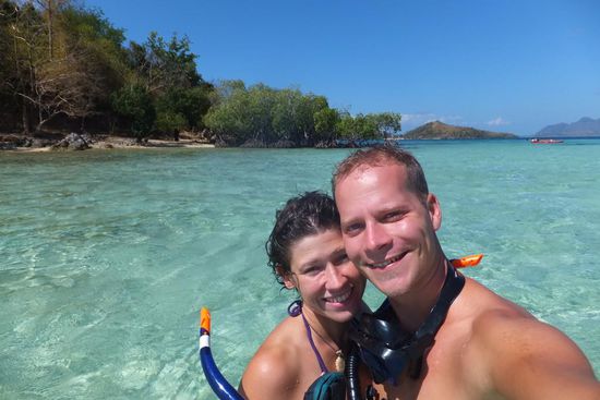 Natürlich gab es auch auf Coron-island Inselhopping...