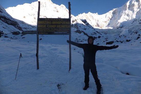 und waren am 7. Tag zum (perfekten) Sonnenaufgang in "Sanctuary" auf 4.200 m 