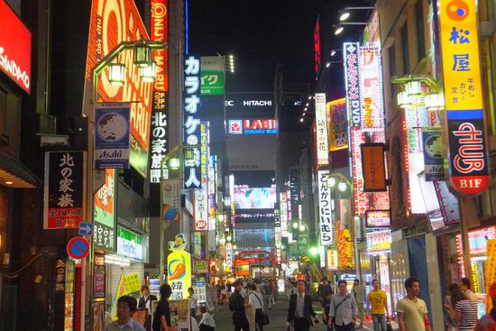 sobald es Nacht wird blinkt es überall...