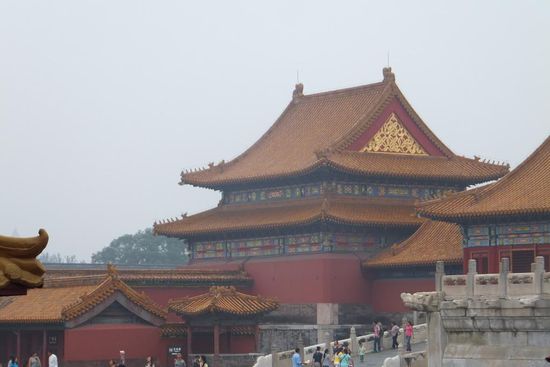 .. haben wir uns die verbotene Stadt in Peking angeschaut.