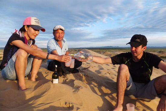 .. Herve aus Frankreich und unserem Fahrer Husko