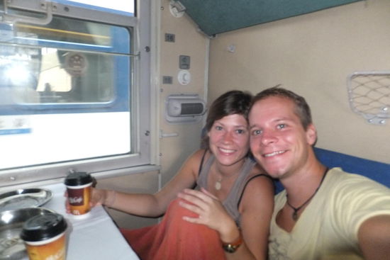 auf dieser Strecke hatten wir ein Viererabteil..