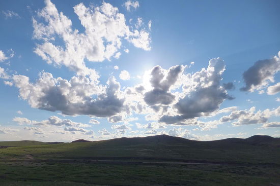 ... hier bekamen wir zum ersten Mal ein Gefühl für die Weite der Landschaft und für die Entfernung die der Zug zurücklegt