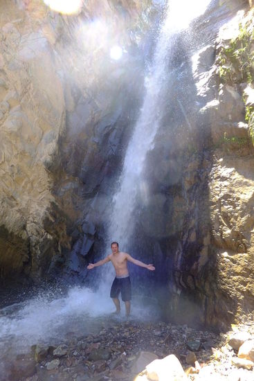 ... und das baden haben wir uns bei 30 Grad auch nicht nehmen lassen 