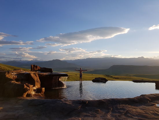 Der Badespaß mit Aussicht kam hier auch nicht zu kurz.... Ein Traum