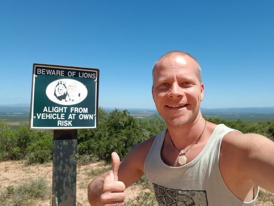 ... mit den Löwen hatten wir leider kein Glück obwohl wir sogar Timo als Köder rausgestellt haben 