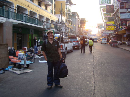 Khaosan Road bei unserer Ankunft