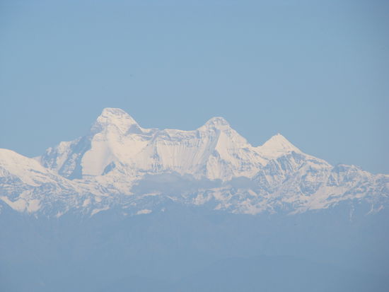Ausblick auf den Himalaya, von einer unserer Wanderungen aus.