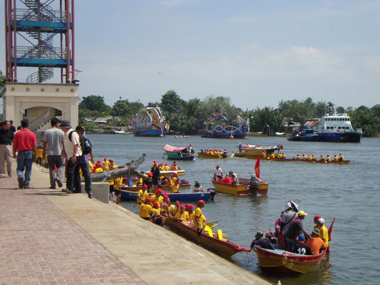 Vorbereitung für's grosse Bootsrennen