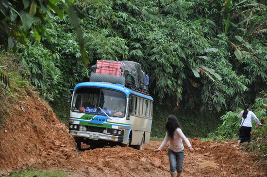 Wer vorher zu langsam war, musste nun richtig Gas geben um nicht vom Bus erwischt zu werden.