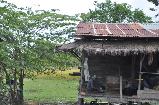 Hautpsächlich Männeraufgabe das Flechten von Körben.