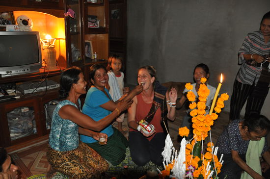 und wieder wurde ich gefüttert, mit Sticky Reis ...