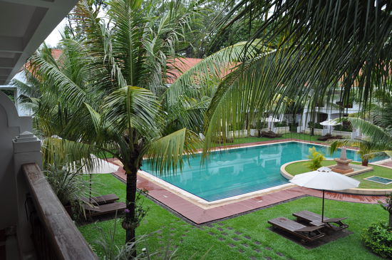 Der Innenhof des Hotels. Schoen, gelle?