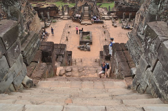 Die Stufen sind nichts für Kniegeschädigte!