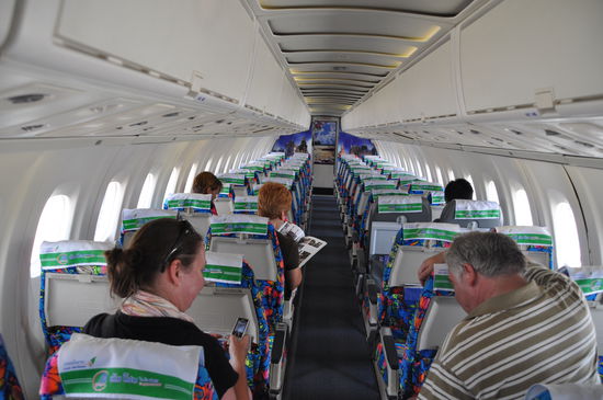 Fast , wir waren zu siebt an Bord