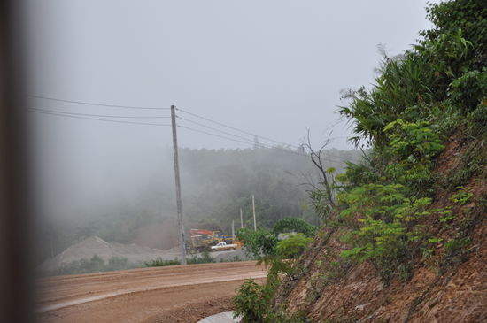 Schlechte Straße, keine Seltenheit