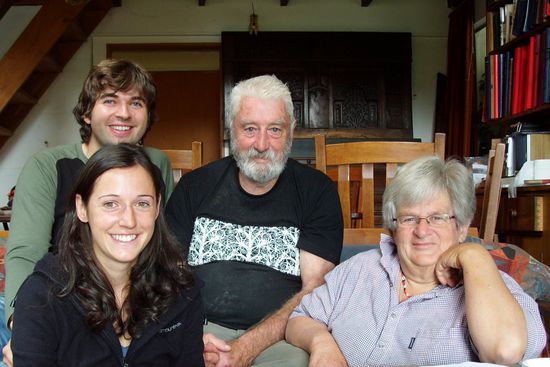 Wir (links) mit Steve (mitte) und Imogen (rechts) ...hat man sich vielleicht denken können.