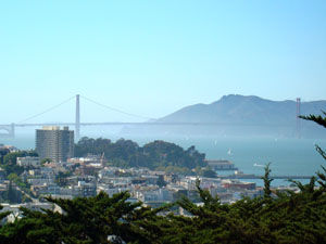 Golden Gate Bridge (Sicht von Telegraph Hill)