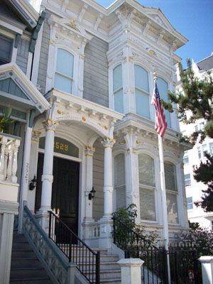 Typisches Haus in SF im viktorianischen Stil