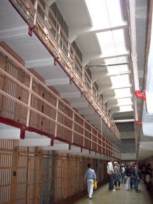 Zellenblock in Alcatraz