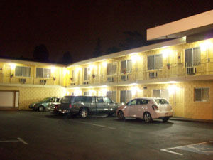 Unser erstes Motel in Santa Cruz