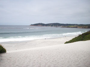 Weißer Sandstrand in Carmel