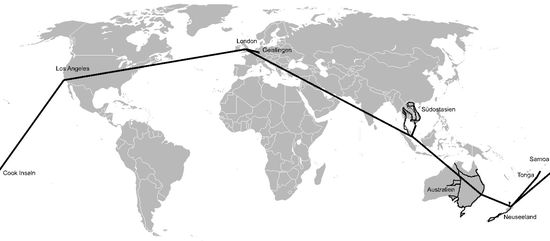 Unsere geplante Reiseroute