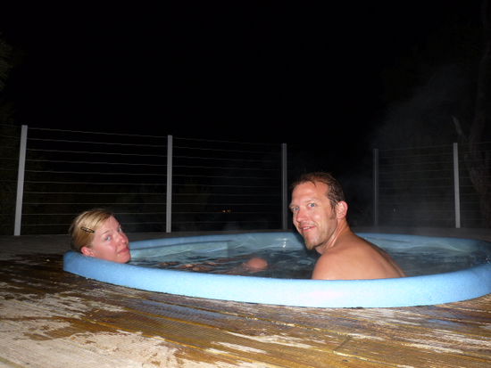Hot- Spa direkt am Meer unterm tollen Sternenhimmel