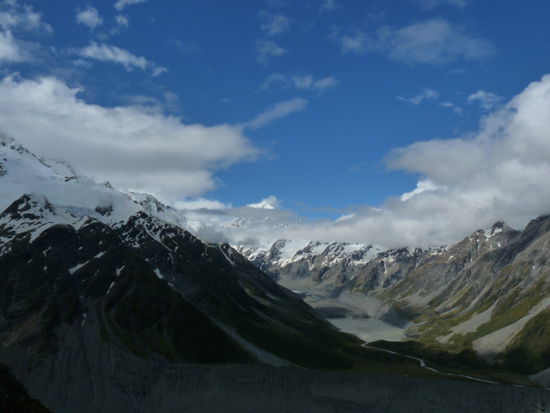 Hooker- Valley mit Mt. Cook im Hintergrund