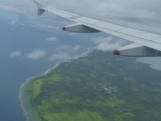 Landeanflug auf Tonga