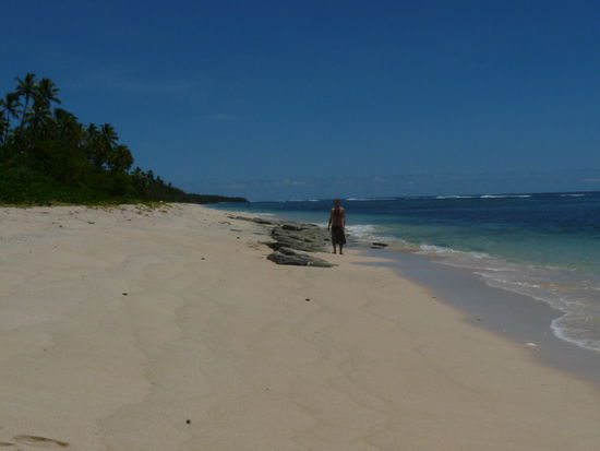 Ha'atafu Beach. Da kann mans auch bei 32 Grad aushalten...