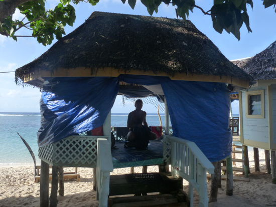 Unsere Fale am Lalomanu Beach