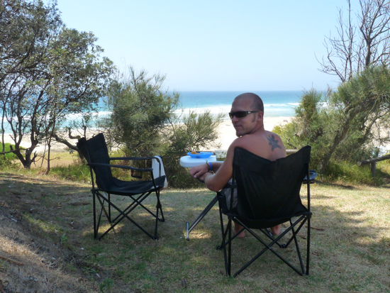 Unser Stellplatz am Narooma Beach