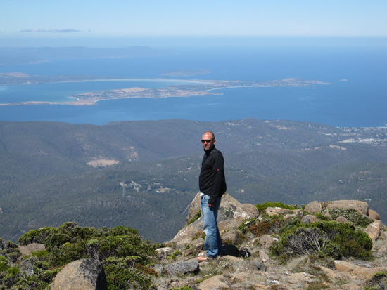 Tolle Aussicht auf die Umgebung von Hobart