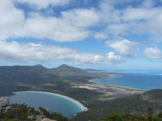 Toller Blick auf die Wineglass- Bay