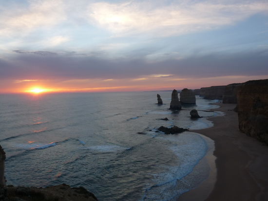 Twelve Apostels beim Sonnenuntergang