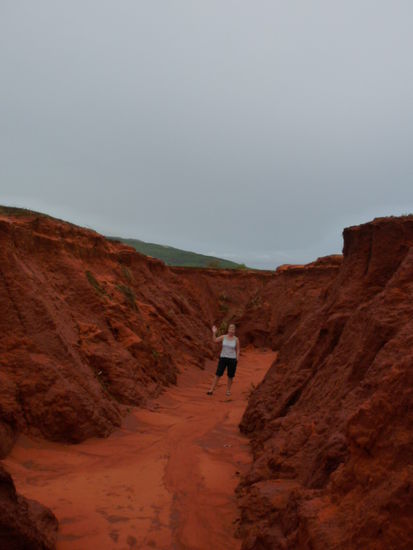 Claudia im Red Canyon
