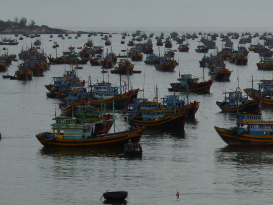 Fischerboote in Mui Ne