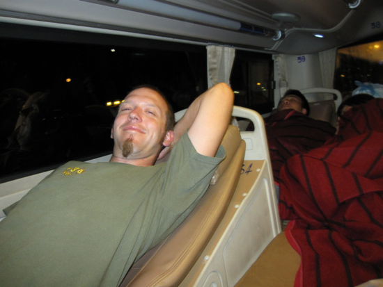 Schlafbus. Gar nicht so unbequem!!