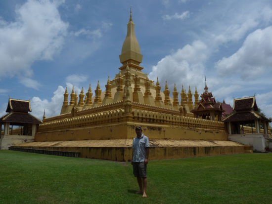 Pha That Luang, das groesste Heiligtum in Laos