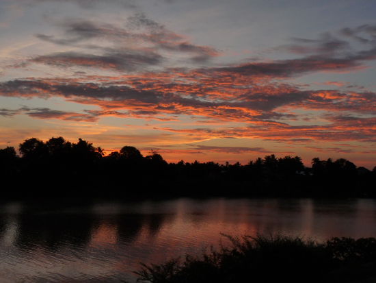 Abendstimmung in Pakse
