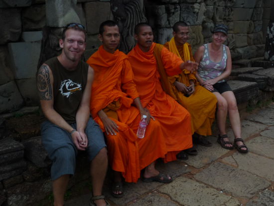 Sehr nette Moenche aus Phnom Penh