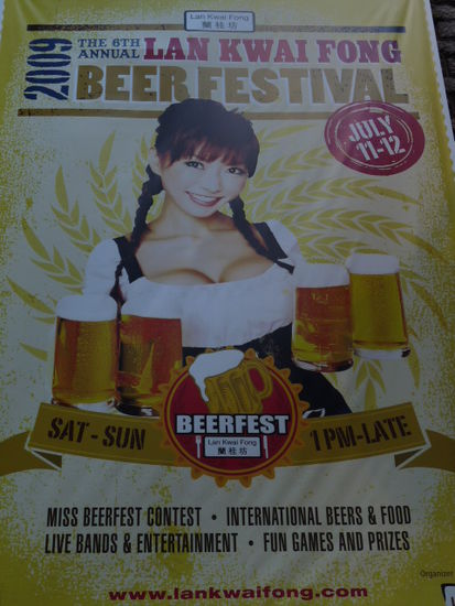 Werbung fürs Bierfest