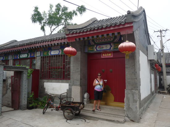 Vor unserem traditionellen Hutong Haus