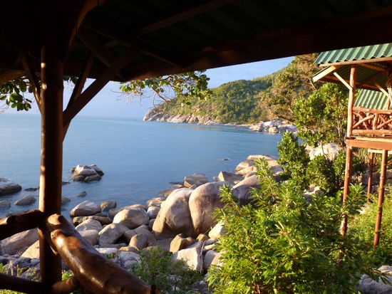 Unsere Aussicht von unserem Hillside- Bungalow
