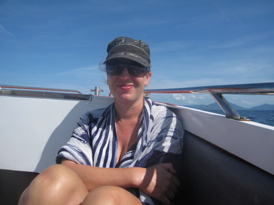 Nach dem Tauchen gings per Speedboot zurueck