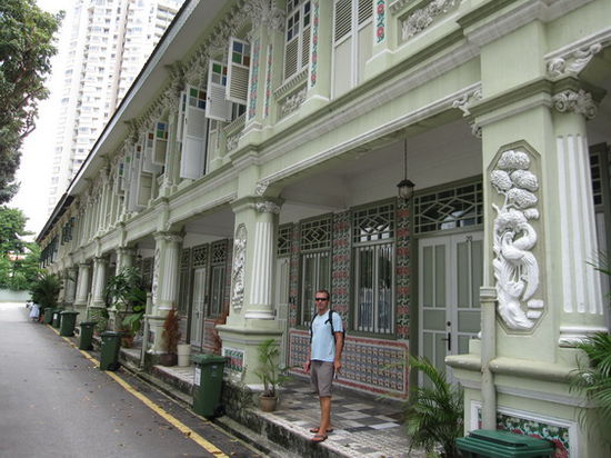 Schöne Häuser in Little India