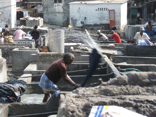 Wäscherei in Mumbai