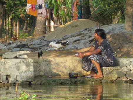 Leben in den Backwaters Kumarakom