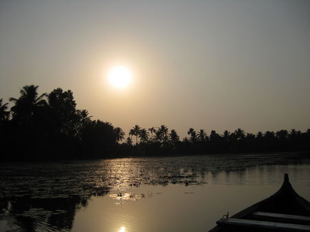Abendstimmung Backwaters Kumarakom